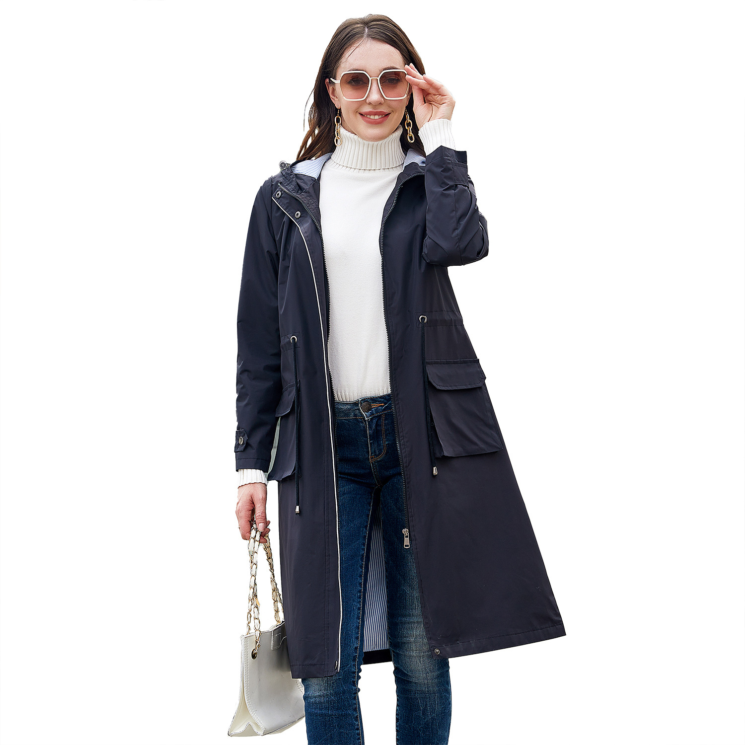 Bethany - Abrigo Trench Impermeable y Elegante