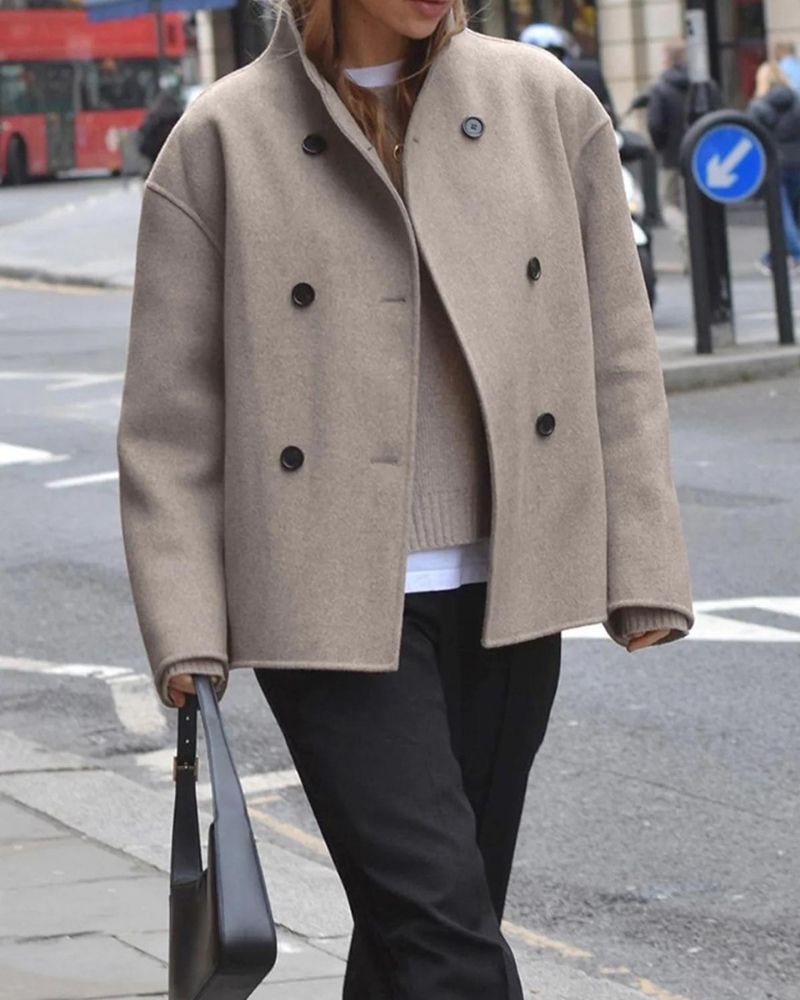 Anaia - Chaqueta Oversized de Estilo Francés