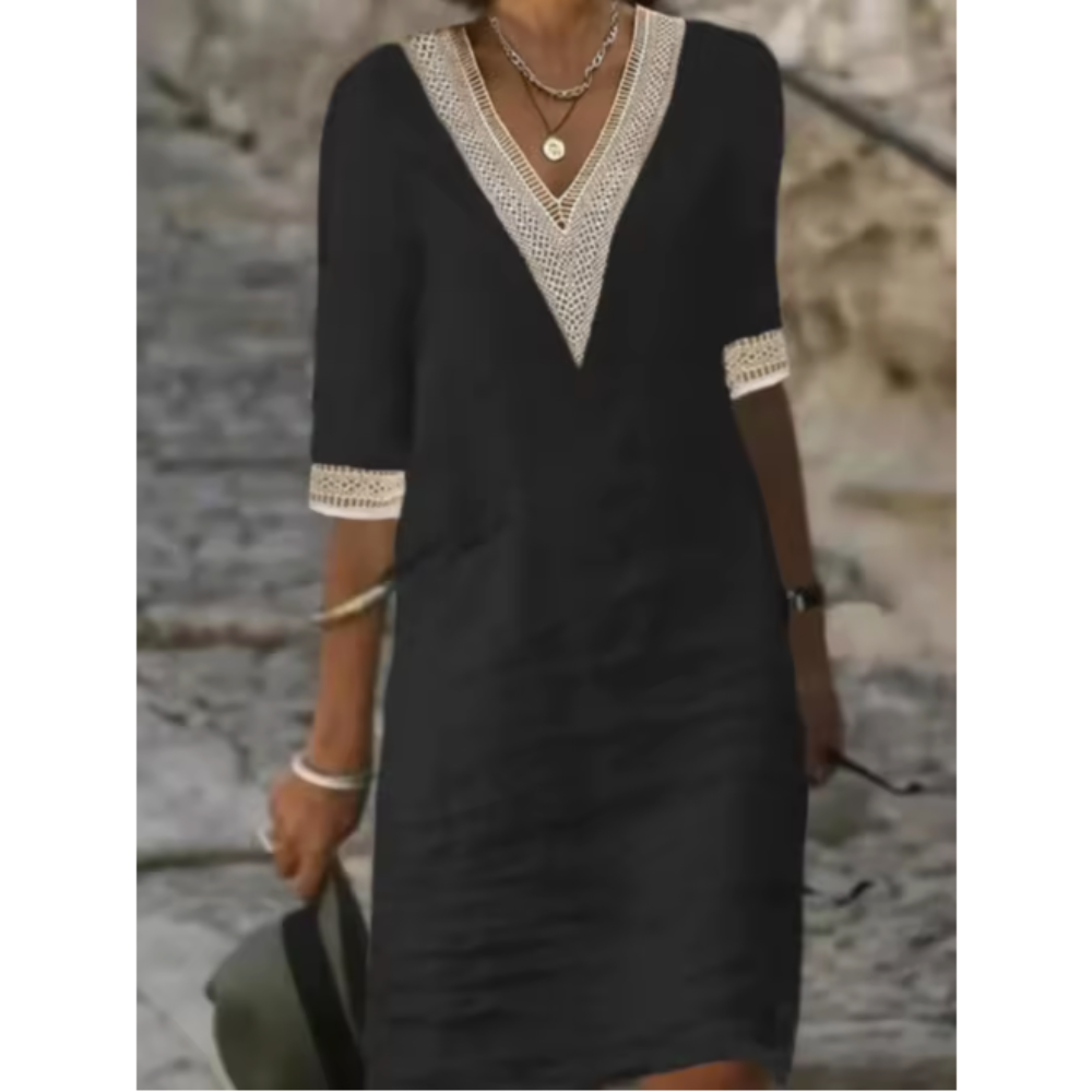 Rachel – Vestido Midi Fluido