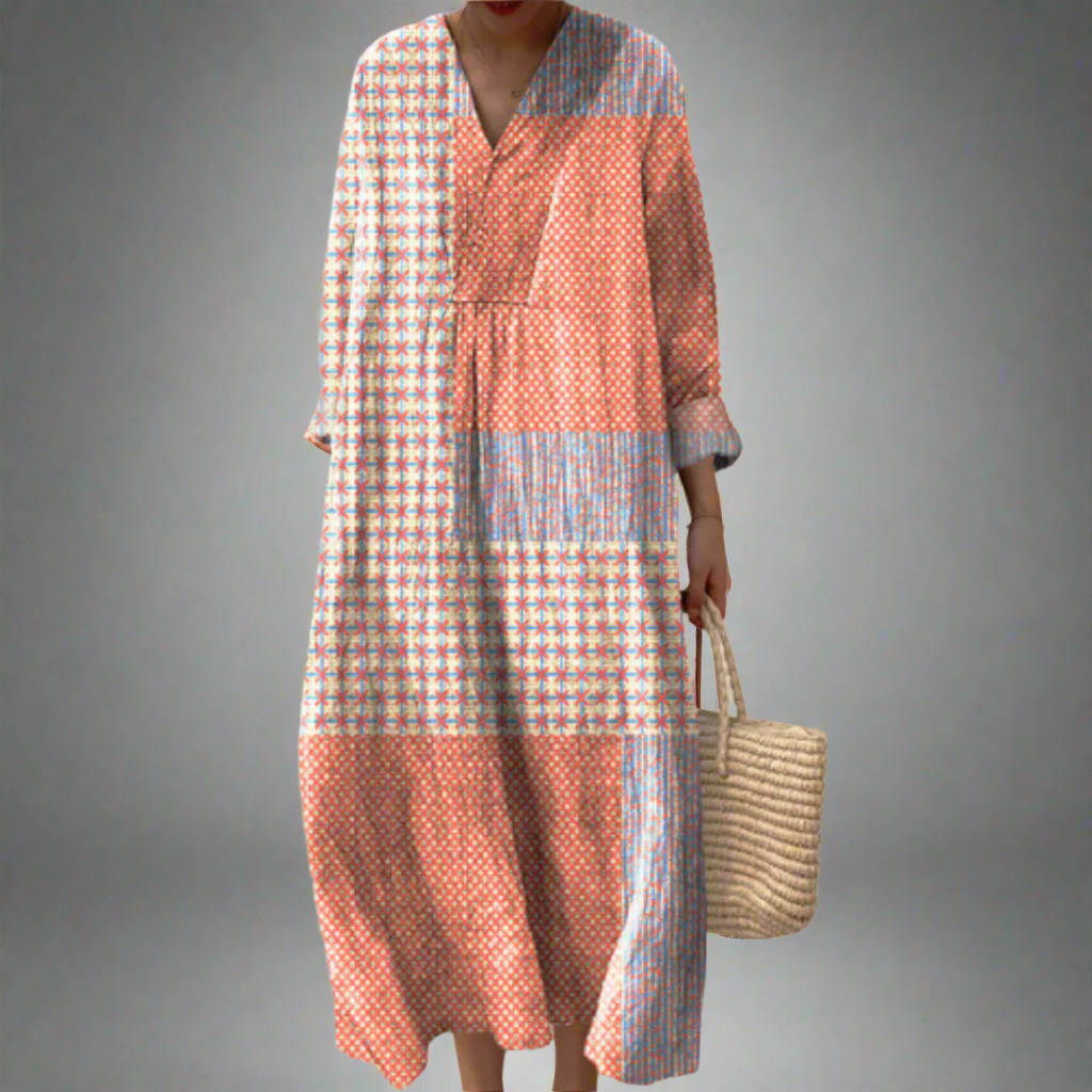 Bethany - Vestido Geométrico Elegante