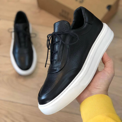 Corentin - Suela Gruesa Cuero Zapatilla