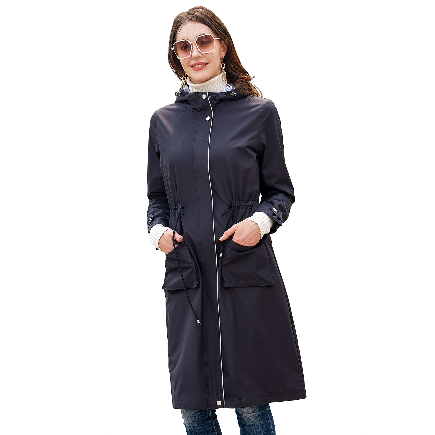 Bethany - Abrigo Trench Impermeable y Elegante