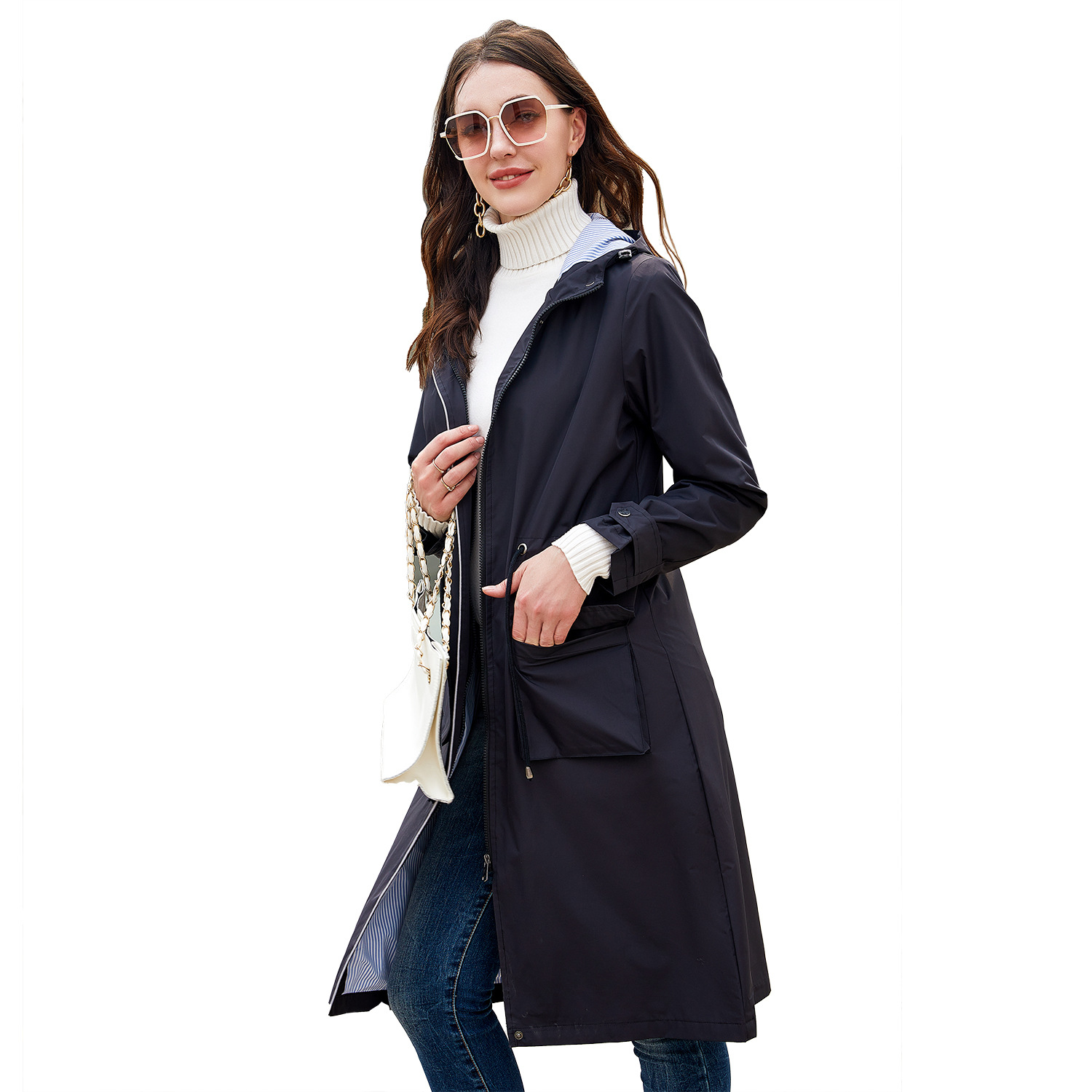 Bethany - Abrigo Trench Impermeable y Elegante