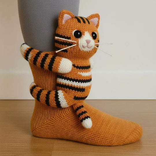 CozyCritters - Calcetines De Punto Con Animales
