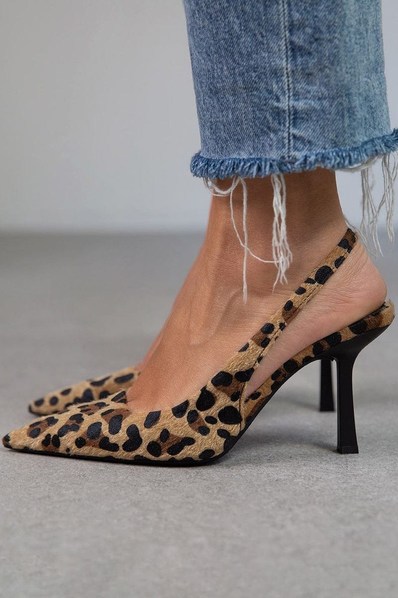 Lara - Zapatos de Tacón Leopardo